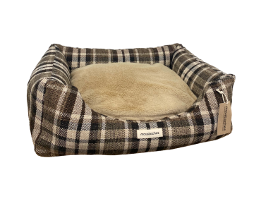 panier pour chien design carreaux tartan