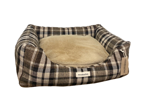 panier pour chien design carreaux tartan