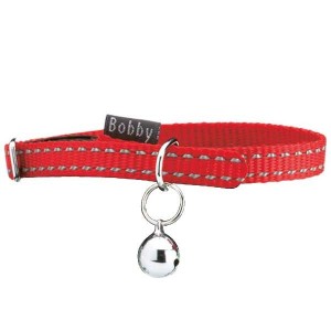 COLLIER CHAT SAFE ROUGE